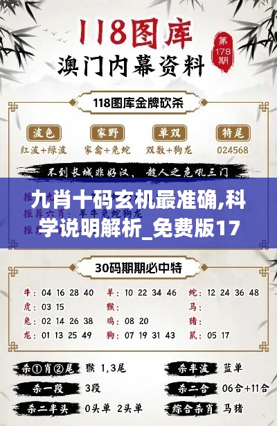 九肖十码玄机最准确,科学说明解析_免费版17.202