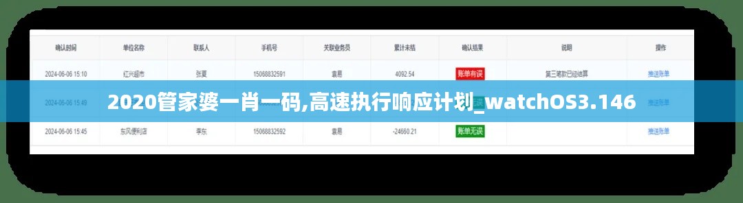 2020管家婆一肖一码,高速执行响应计划_watchOS3.146